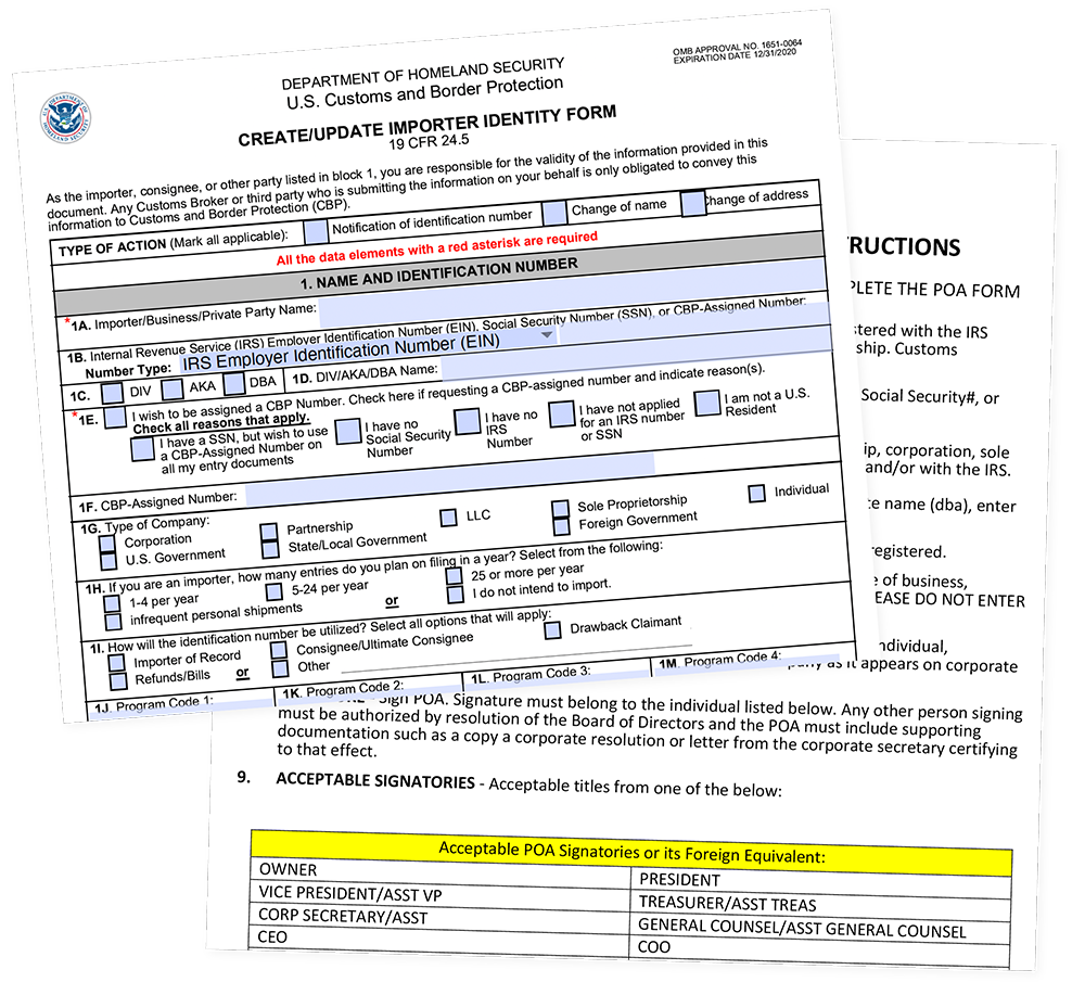 bill of lading form