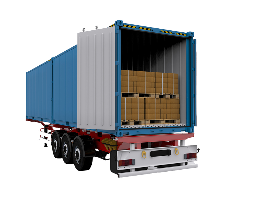 Truck Trailer isolated